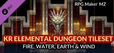 RPG Maker MZ - KR Elemental Dungeon Tileset - Fire Water Earth Wind — Steam