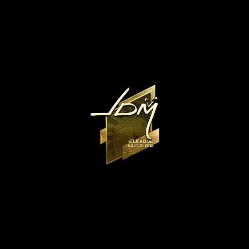 Sticker | jdm64 (Gold) | Boston 2018