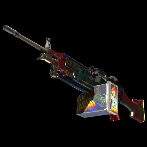 StatTrak™ M249 | Nebula Crusader (Well-Worn)