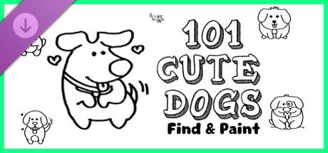 101 Cute Dogs: Find & Paint - Artbook